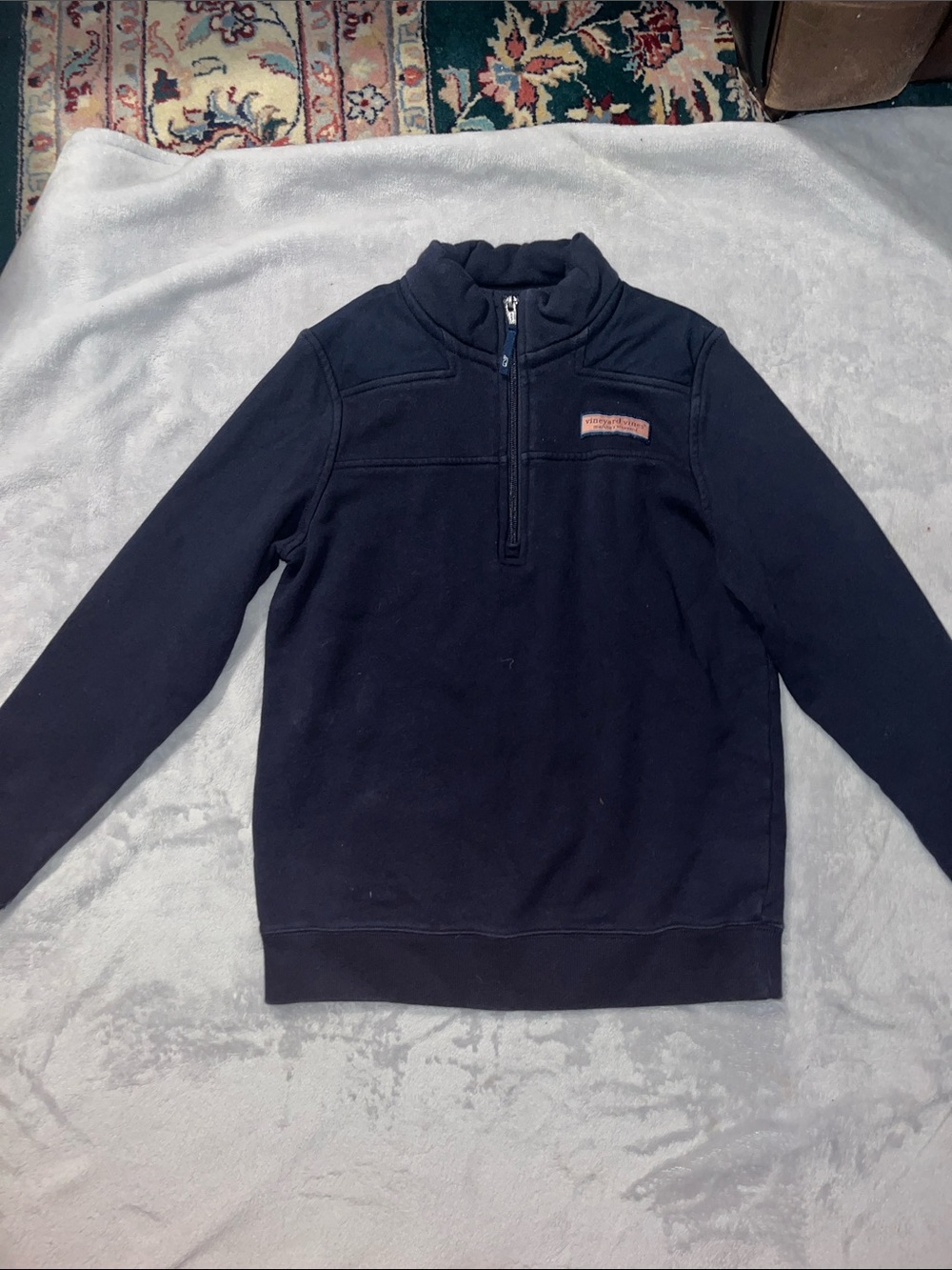 Vineyard Vines Men's Navy Half-Zip Pullover Sweater